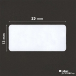 Dymo 11353 Ablösbarer kompatible Etiketten, 13 x 25mm, 1000 Etiketten