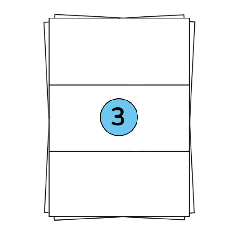 300 Etiketten 210 x 99 mm selbstklebend auf DIN A4 Bögen (1x3 Etiketten) - 100 Blatt Pack - Universell für Laser/Inkjet/Kopierer/Farblaser einsetzbar - 210x99 3-teilig 300 Etiketten 210 x 99 mm selbstklebend auf DIN A4 Bögen (1x3 Etiketten) - 100 Blatt Pack - Universell für Laser/Inkjet/Kopierer/Farblaser einsetzbar - 210x99 3-teilig