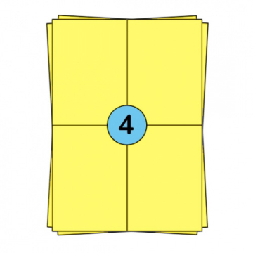 A4-Aufkleberbögen