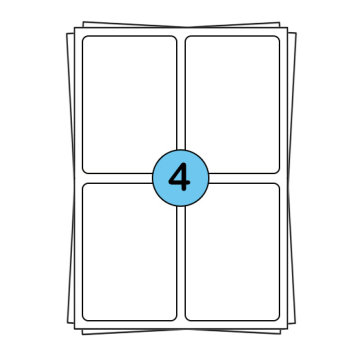 A4-Aufkleberbögen
