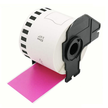 Brother DK-22205 kompatible Etiketten rosa