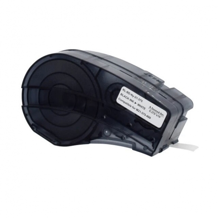 Brady M21-375-499 kompatible Etikettenband, Schwarz auf weiß, 9,53mm x 4,88m